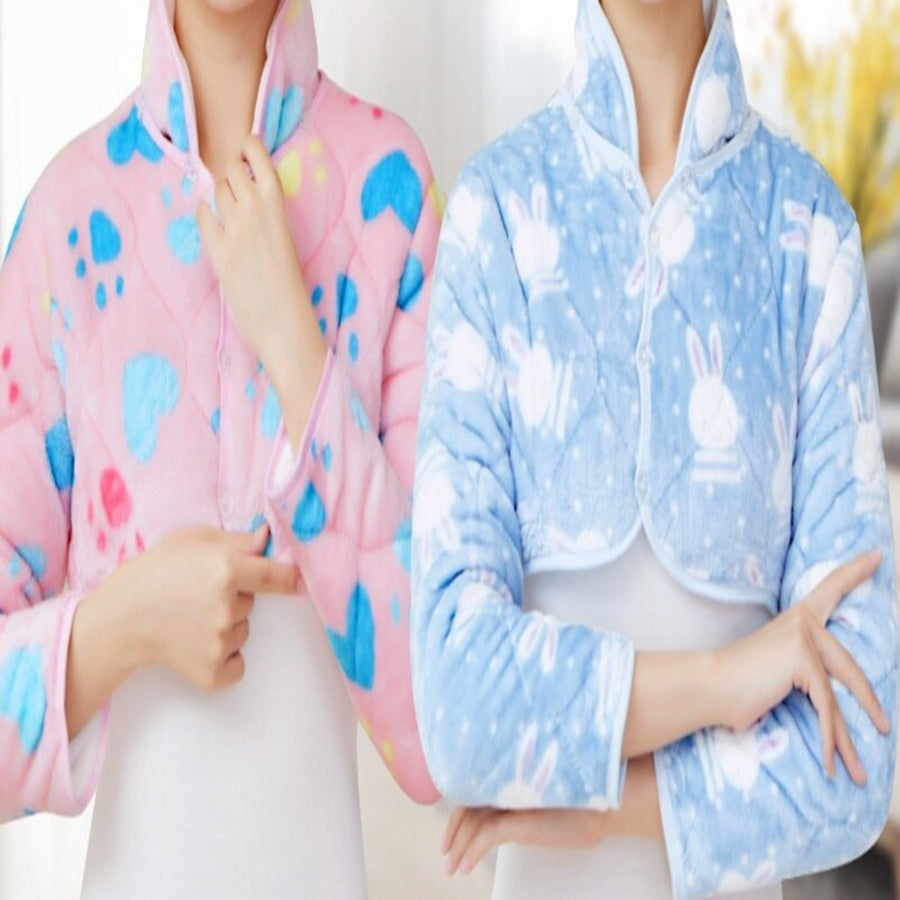 Back Warmer Shoulder Support Double-Sided Winter Jacket - Image 1