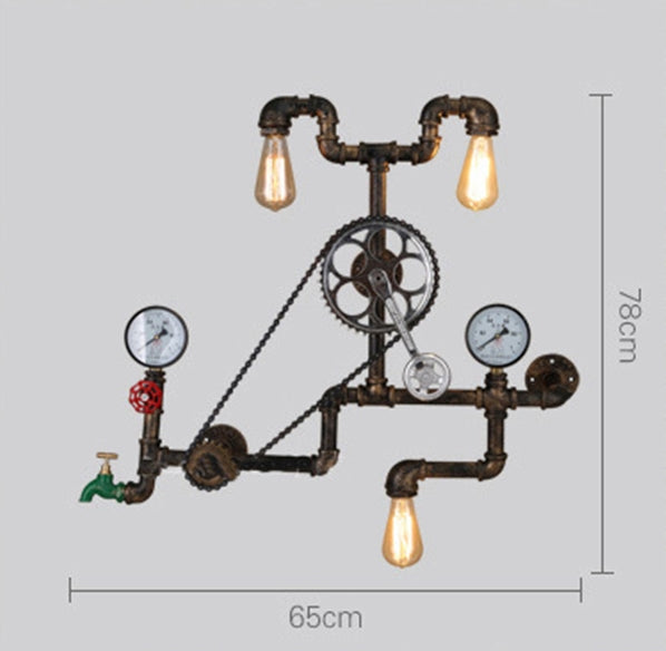 Nordic Loft Style Iron Water Metal Lamp - Image 10