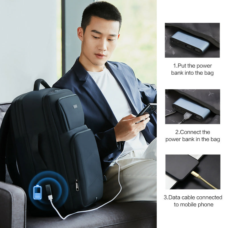 OIWAS Large Capacity Expandable Backpack - Image 3