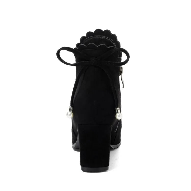 Ruffles Ankle Fall Women Boots - Image 5