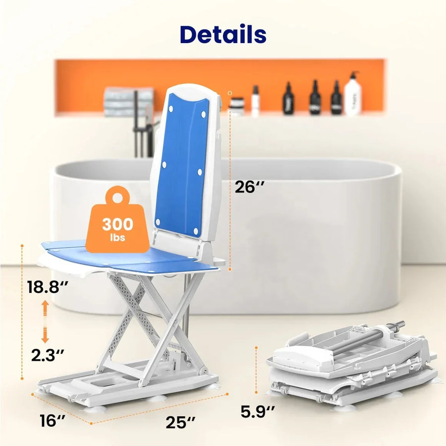 Medical Grade Foldable Electric Elderly Floor Lift Chair - Image 1