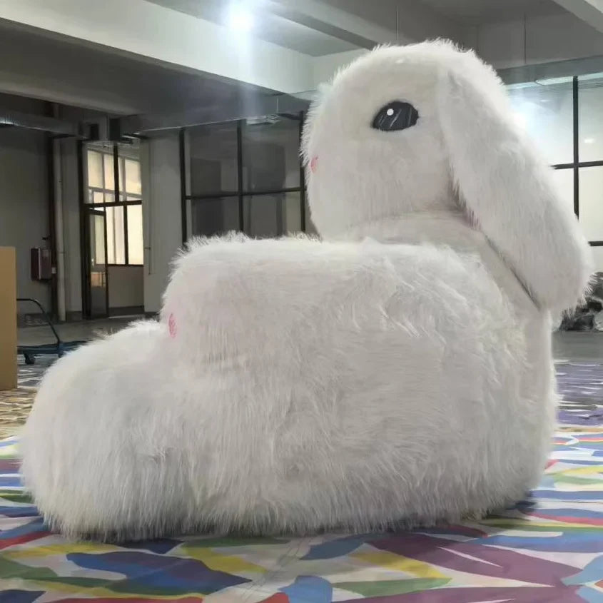 Giant Rabbit Cozy Plush Inflatable Sofa - Image 2
