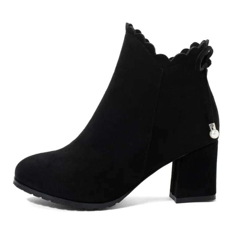 Ruffles Ankle Fall Women Boots - Image 6
