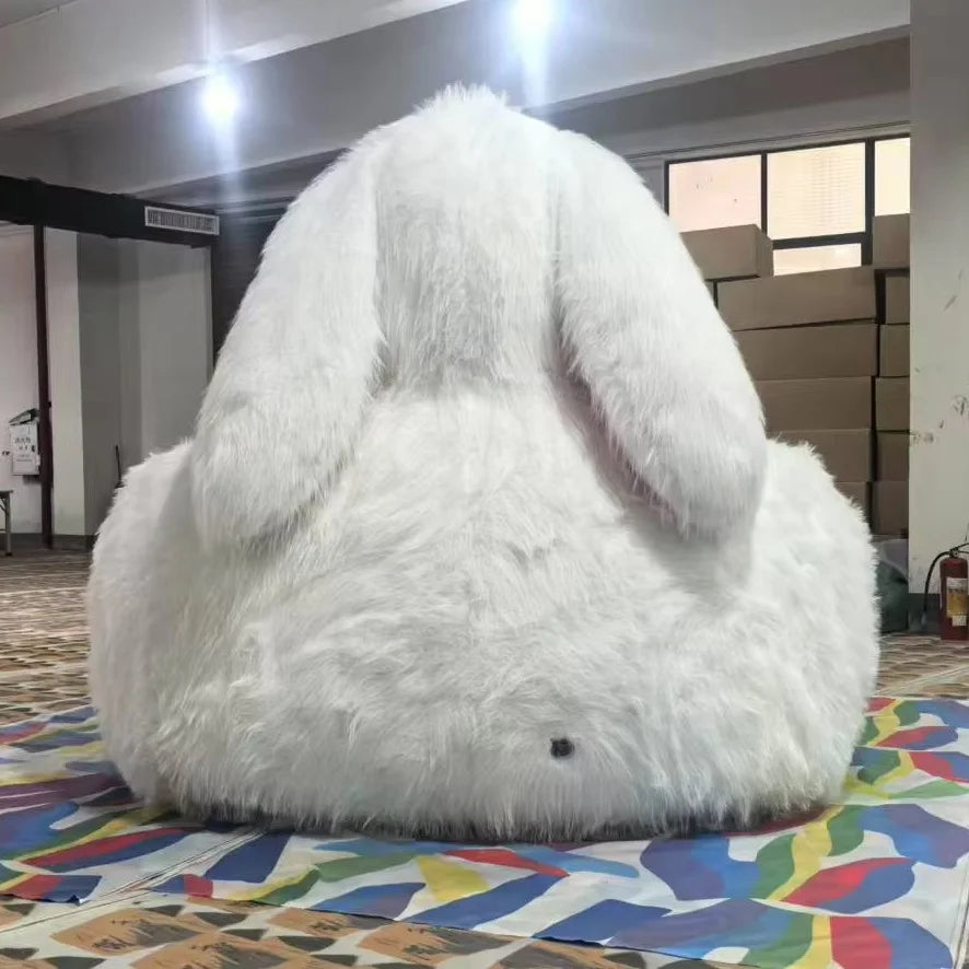Giant Rabbit Cozy Plush Inflatable Sofa - Image 1