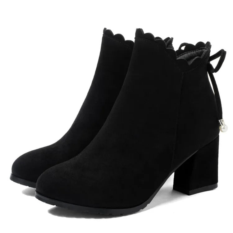 Ruffles Ankle Fall Women Boots - Image 7