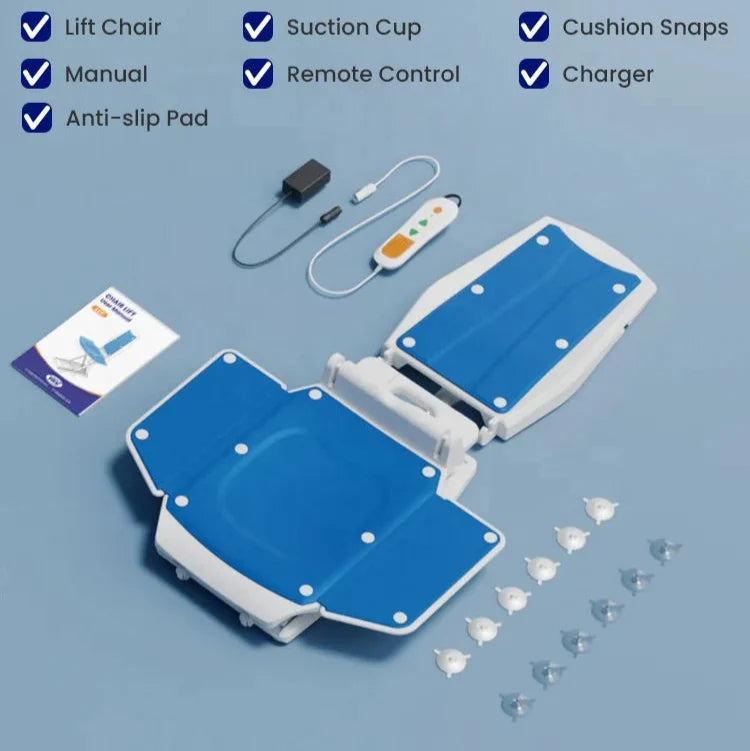 Medical Grade Foldable Electric Elderly Floor Lift Chair - Image 2