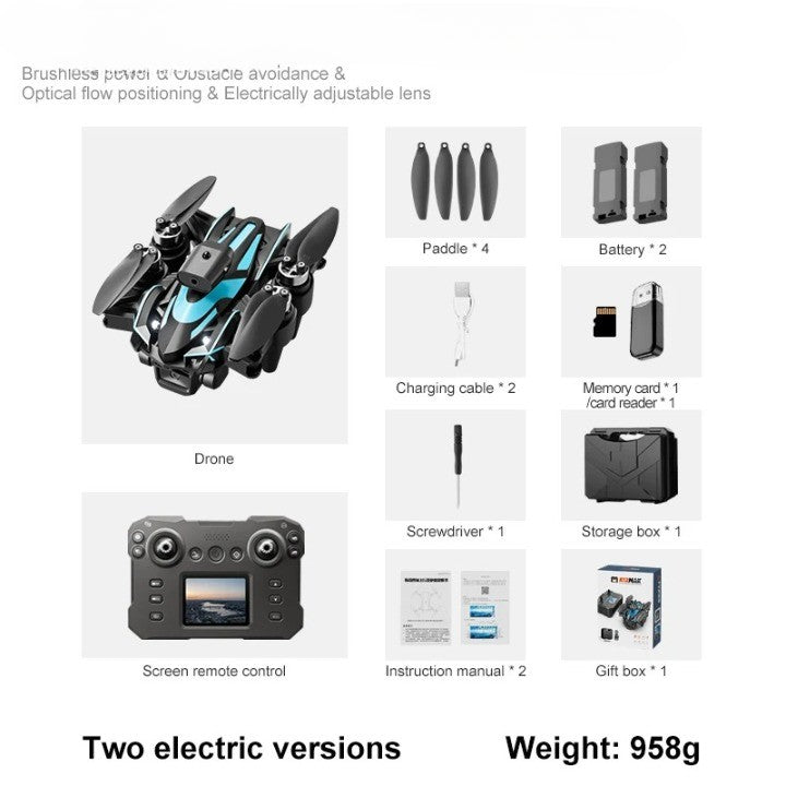 Advanced Obstacle Avoidance LCD Screen Brushless Drone - Image 6