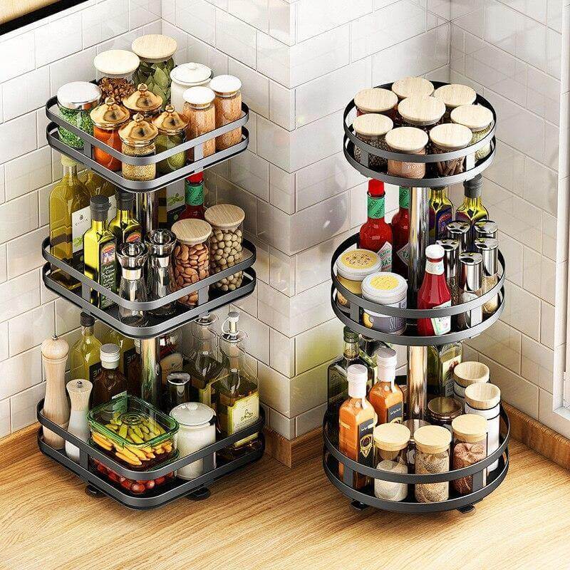 360 Rotating Kitchen Spice Storage Rack - Image 0