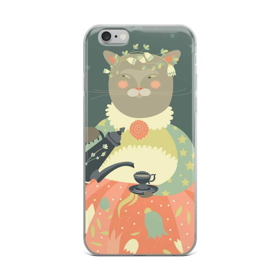 Cute Cat Lady iPhone Case - Image 0