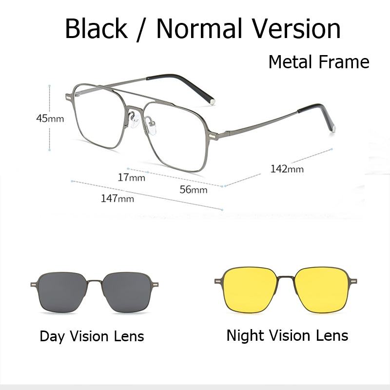 Pure Titanium Magnetic Clip-On Glasses - Image 9