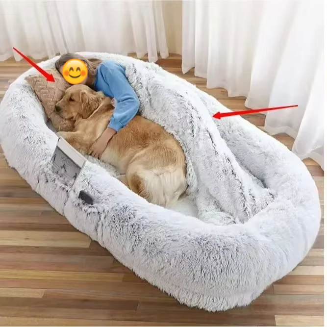 Oversized Ultra Plush Cozy Nest Floor Bed - Image 3