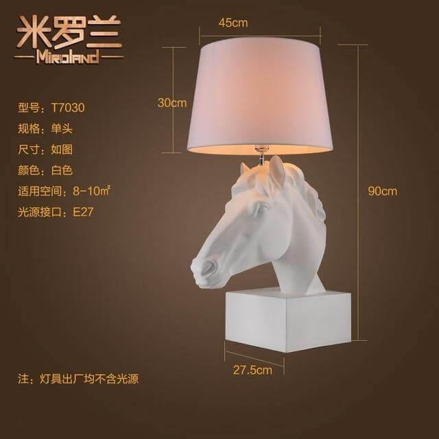 Horse Head Side Desk Lamp - Image 4