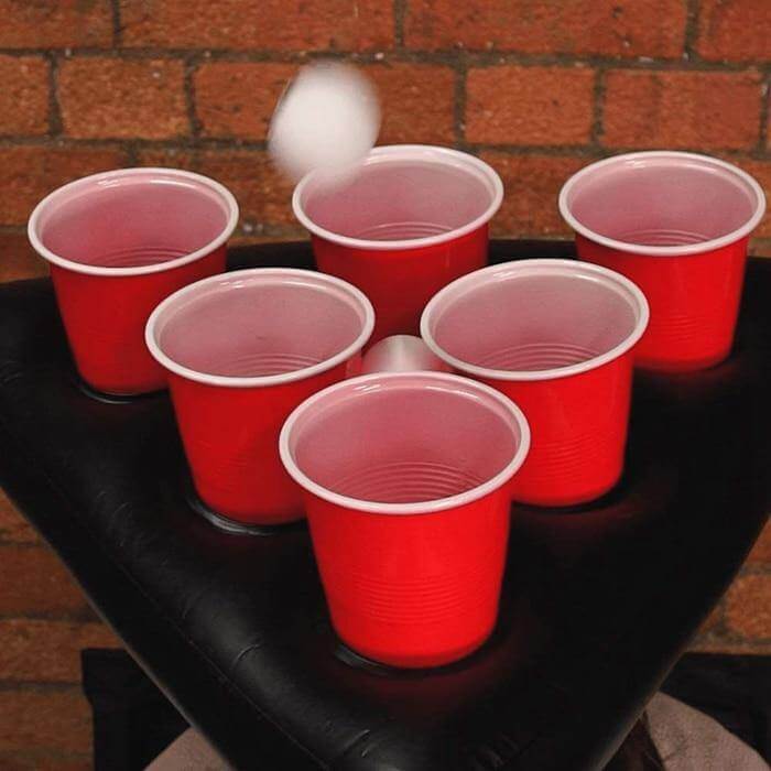 Inflatable Ping Pong Cup Holder Hats - Image 1