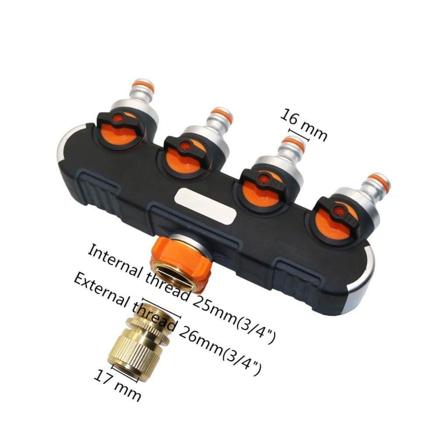 4-way Garden Hose Faucet Splitter Connector - Image 8