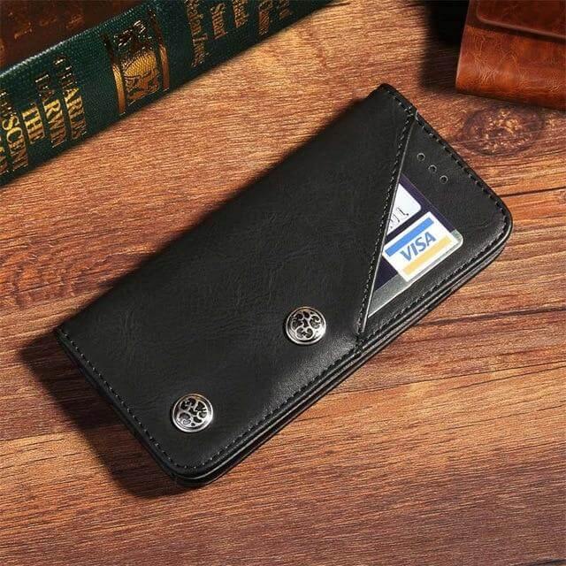 Retro Handmade Wallet Case for iPhone - Image 5