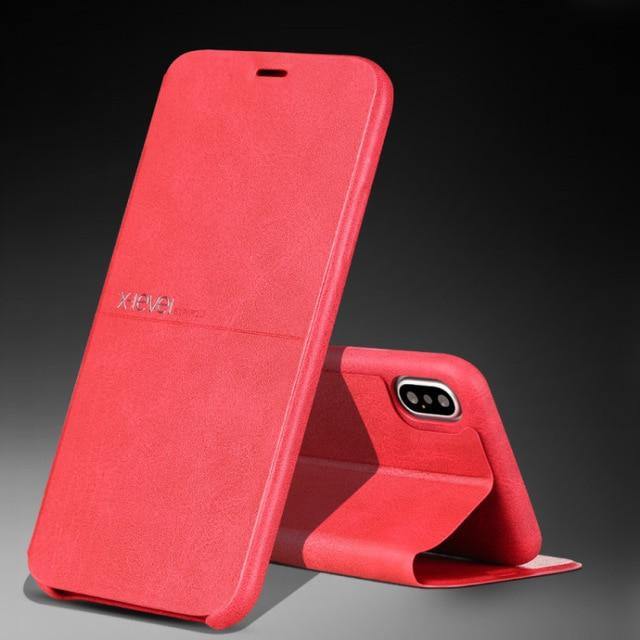 Ultra Thin Leather Flip Case For iPhone - Image 3
