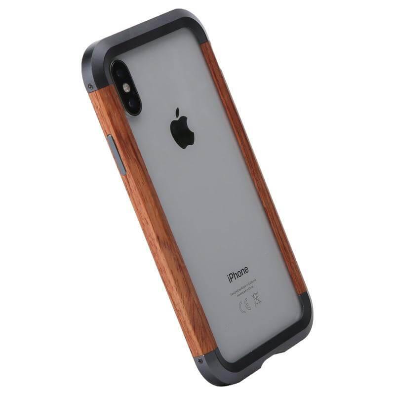 Real Wood Aluminum Metal Bumper Case For iPhone - Image 5