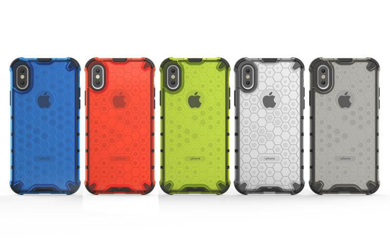 Honeycomb Clear Shockproof iPhone 11 Cases - Image 1