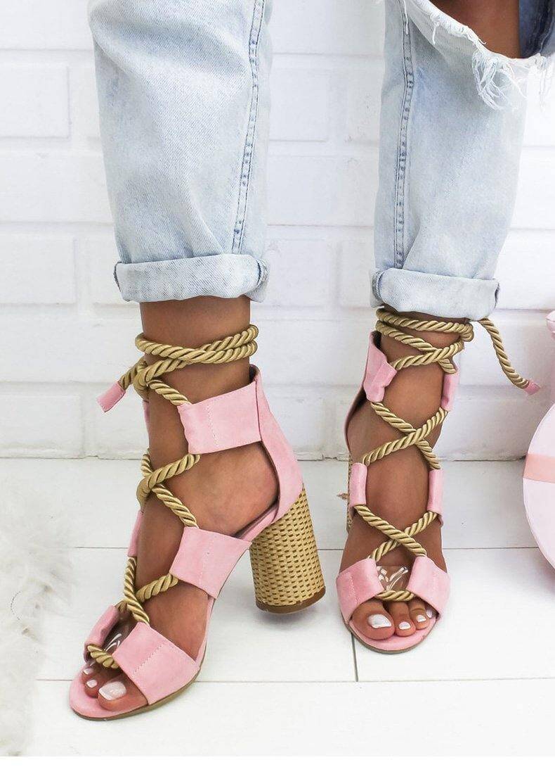 Lace Up Colorful Gladiator Sandals - Image 14