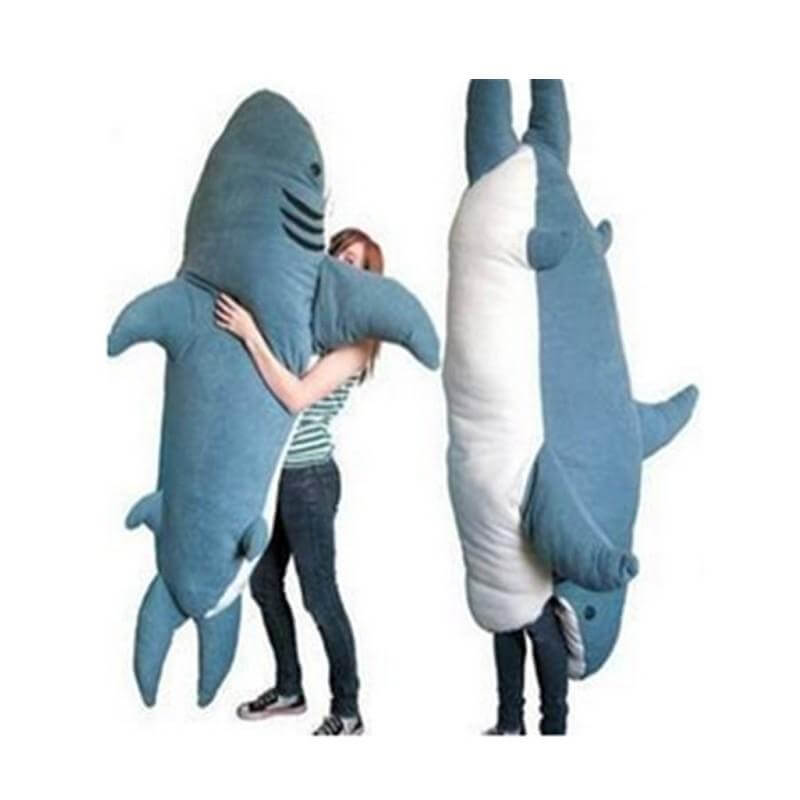 Bite Me Shark Giant Shark Plush Sleeping Bag Toy - Image 2