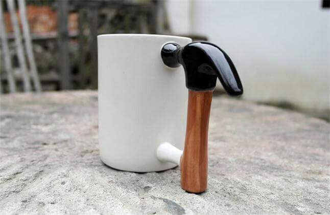 Hammer Shaped Ceramic Mug - Image 1