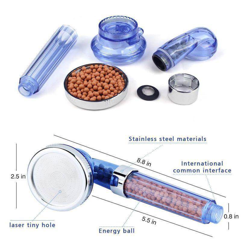 Universal Ion High-Pressure Water Saving Shower Head - Image 1