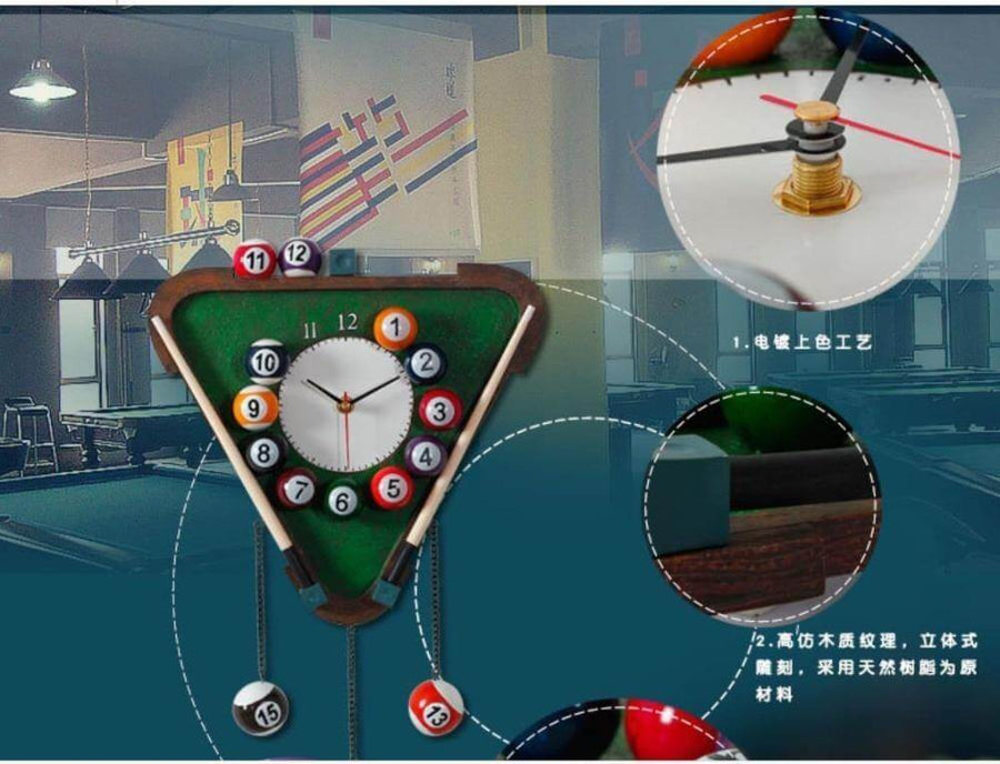 Modern Pool Wall Clock - Image 11