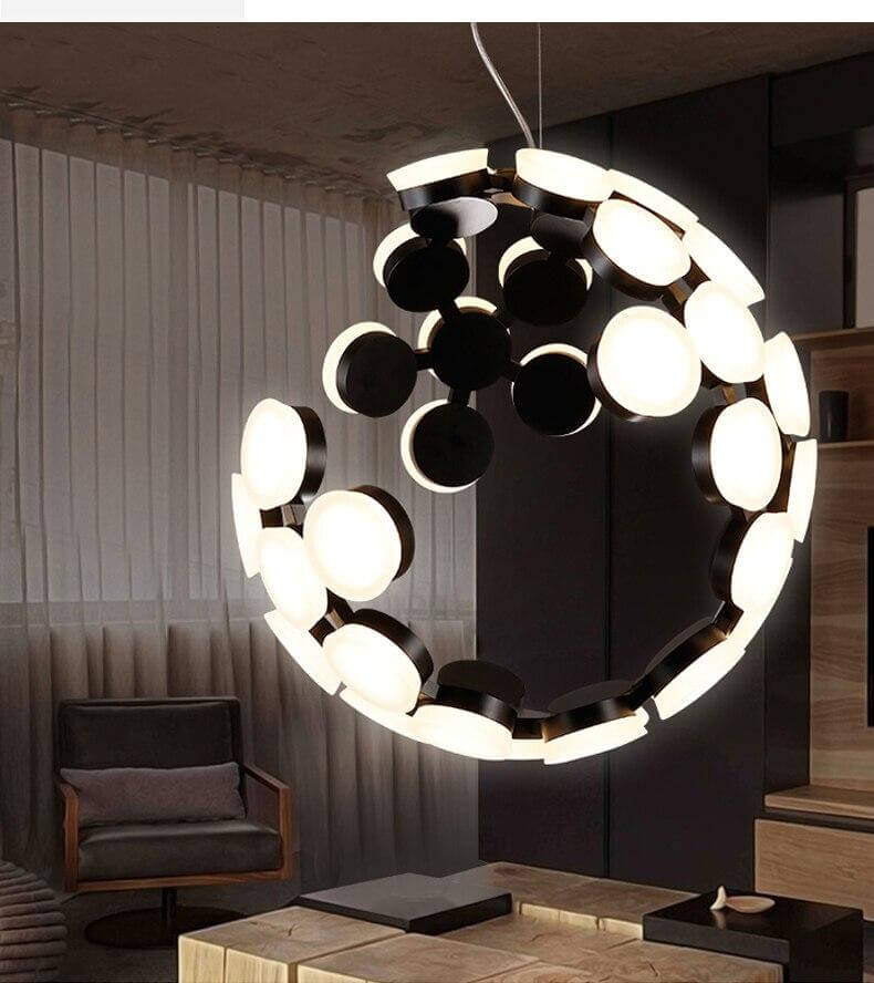 Postmodern LED Nordic Hanging Half Star Chandelier - Image 6