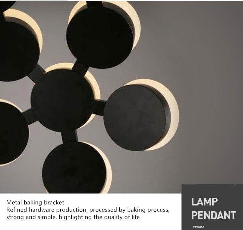 Postmodern LED Nordic Hanging Half Star Chandelier - Image 2