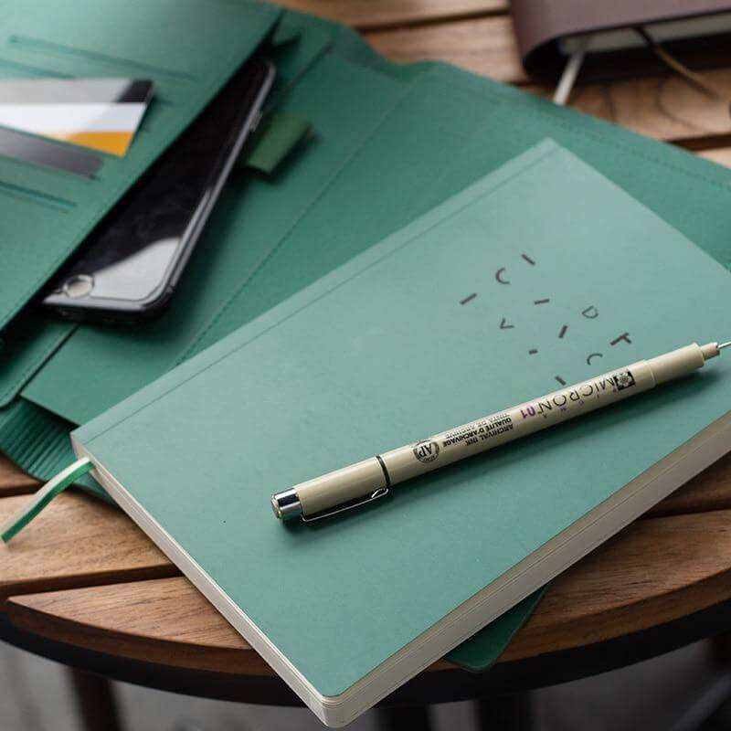 High-grade Pastel Leather Surface Business Notebook - Image 2