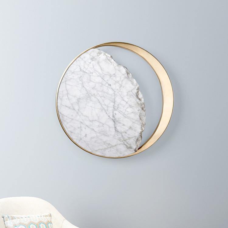 Waning Gibbous Moon Led Marble Wall Lamp - Image 5