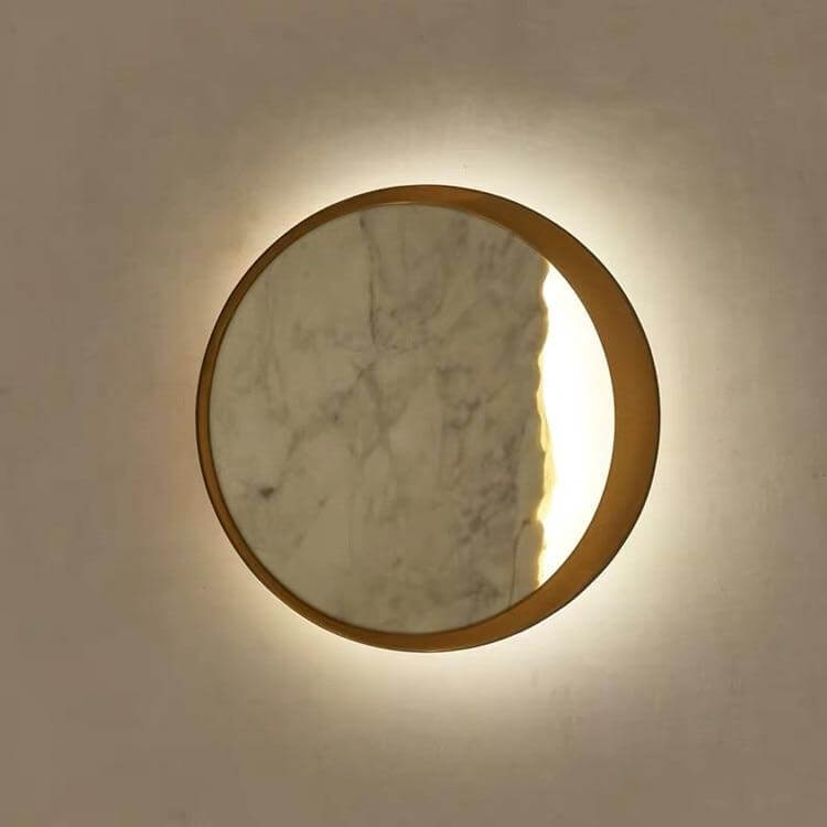 Waning Gibbous Moon Led Marble Wall Lamp - Image 1