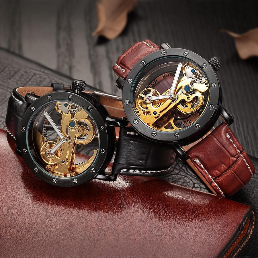 Relogios Elegant Transparent Mechanical Men Watch - Image 6