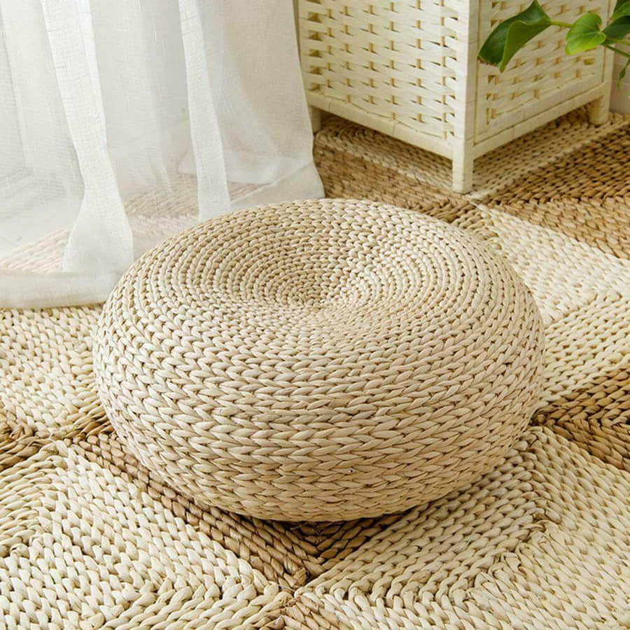 Rattan Flor Ottoman Cushion - Image 3