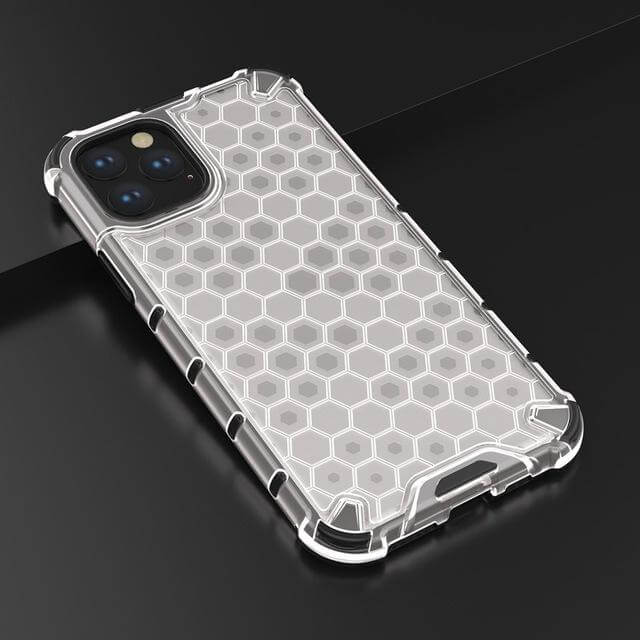 Honeycomb Clear Shockproof iPhone 11 Cases - Image 7