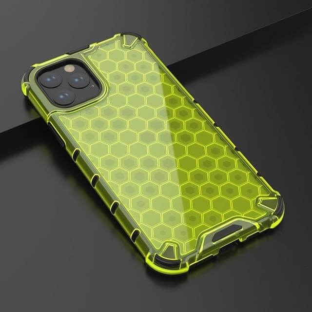 Honeycomb Clear Shockproof iPhone 11 Cases - Image 3