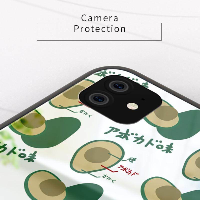 Tempered Glass Avocado iPhone 11 Cases - Image 1