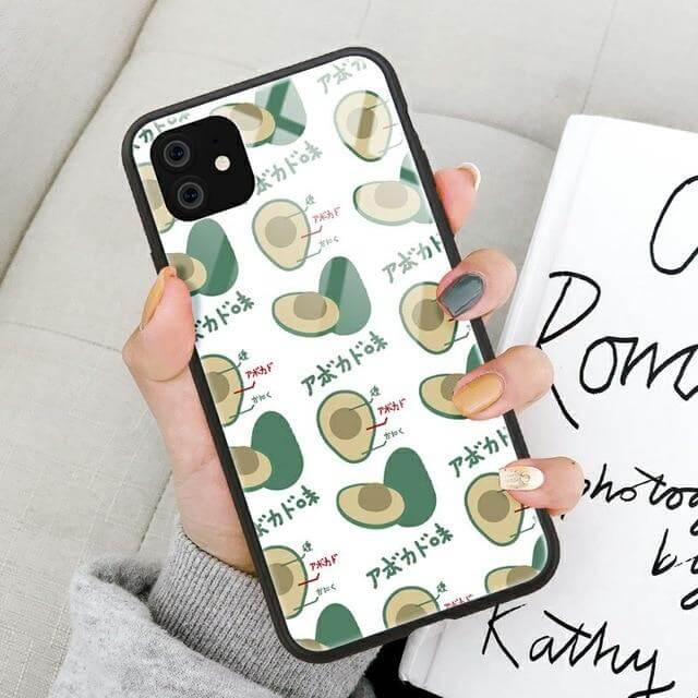 Tempered Glass Avocado iPhone 11 Cases - Image 2