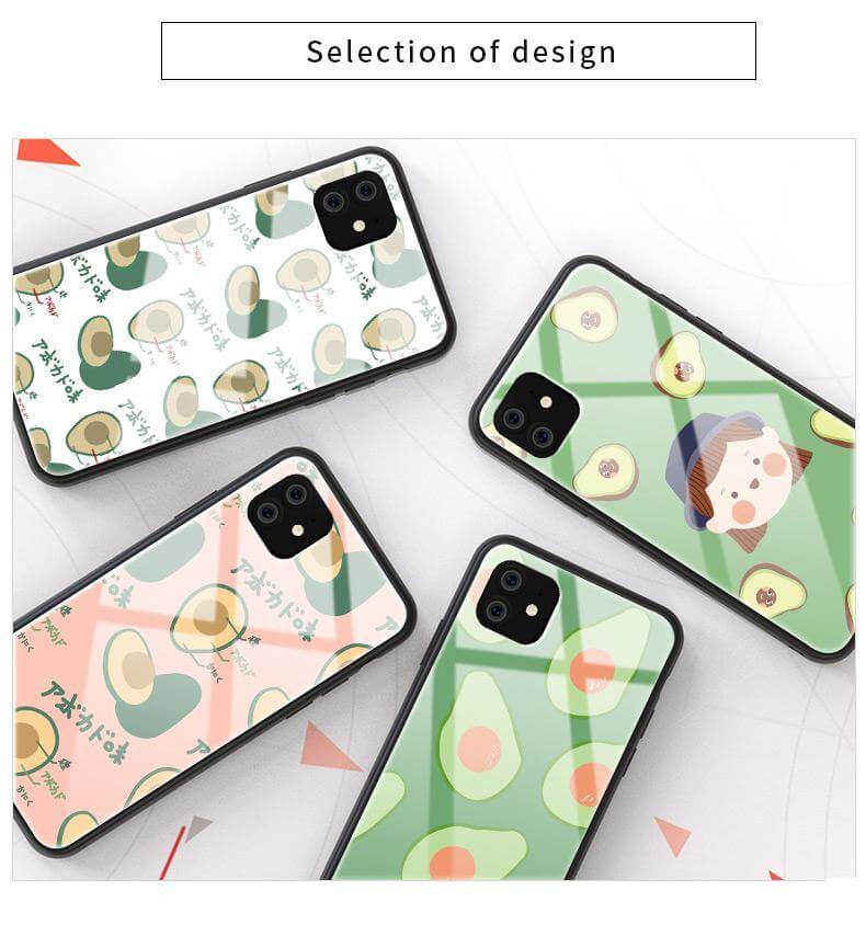 Tempered Glass Avocado iPhone 11 Cases - Image 3