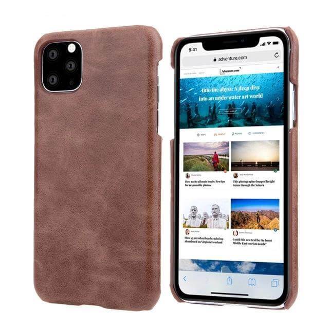 Leather Matte Vintage iPhone 11 Cases - Image 4