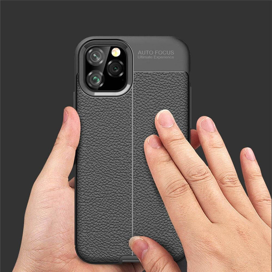 Business Style Leather iPhone 11 Case - Image 5