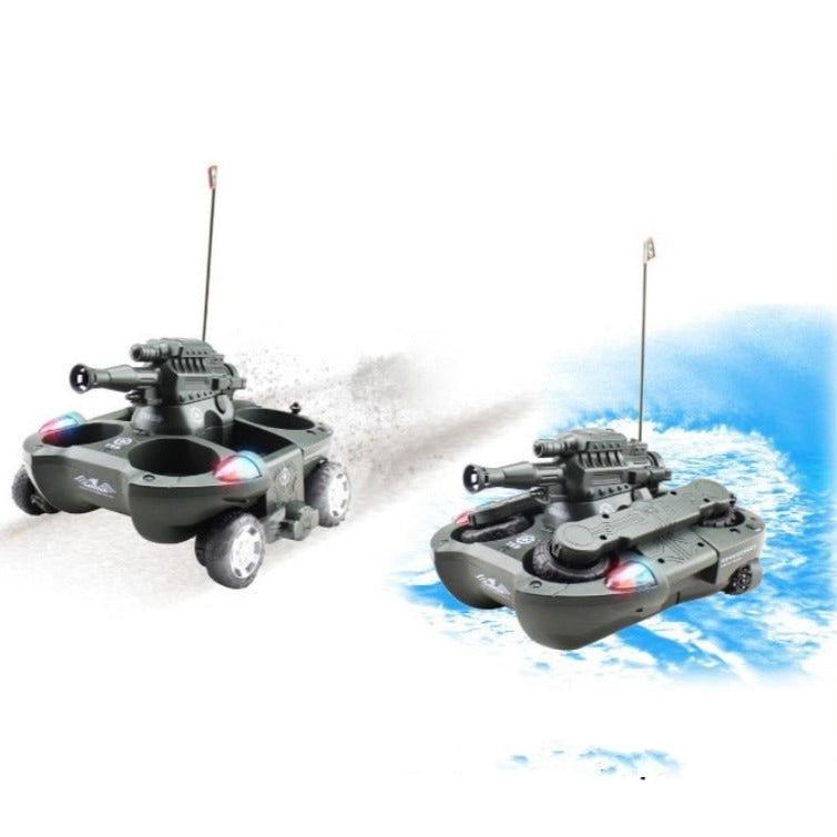 360 Rotatable Waterproof Remote Control Tank Boat - Image 0