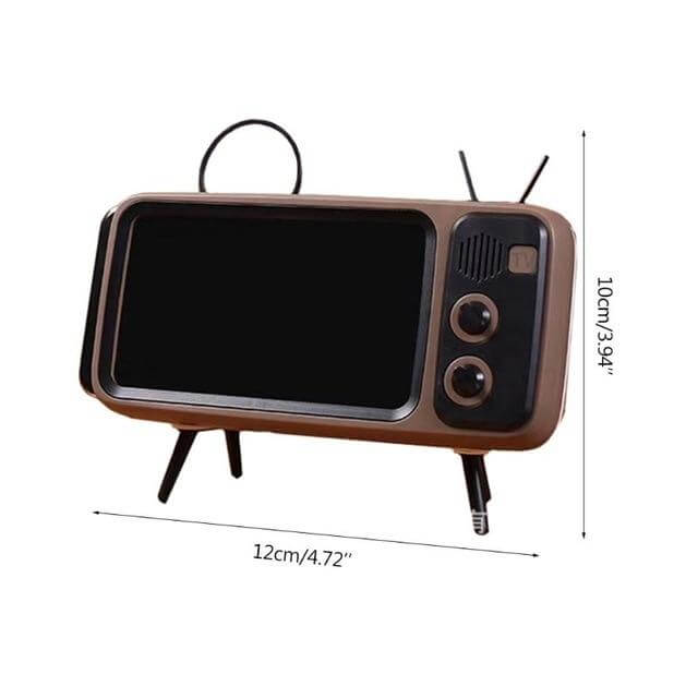 Mini Speaker Retro TV Phone Holder - Image 4