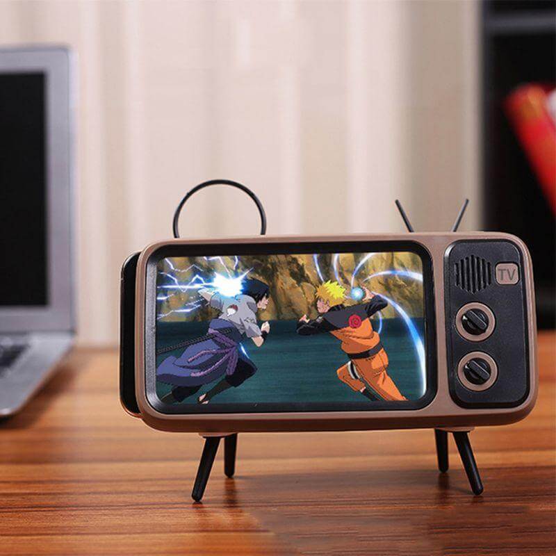 Mini Speaker Retro TV Phone Holder - Image 2