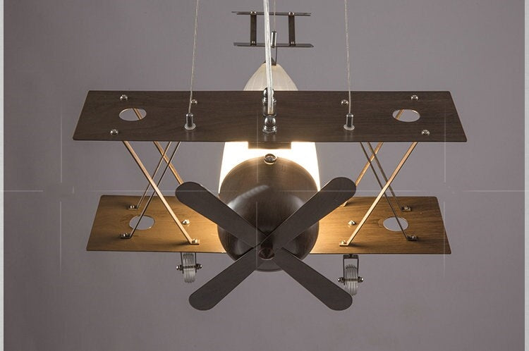 Vintage Airplane Creative Pendant Lamp - Image 4