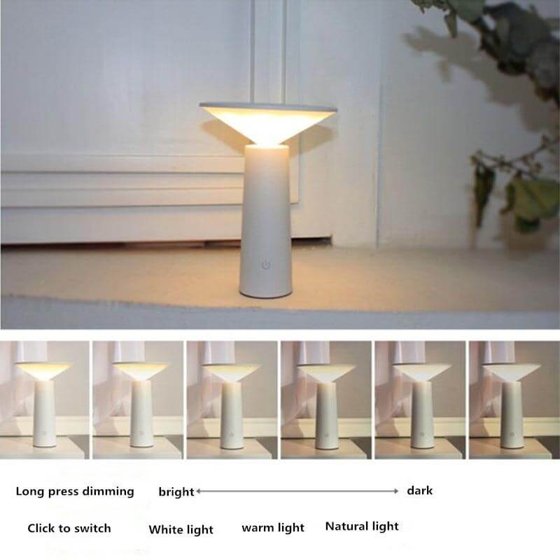 Touch Switch Chargeable 3 Modes LED Dimmable Desk Reading Lamp - Image 7