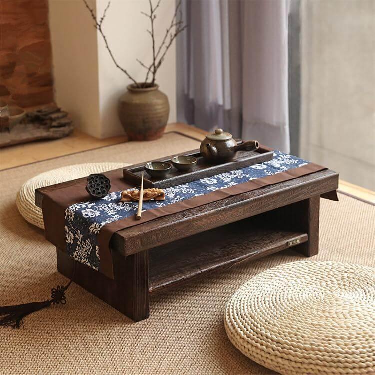 Oriental Antique Japanese Furniture Coffee Table - Image 1