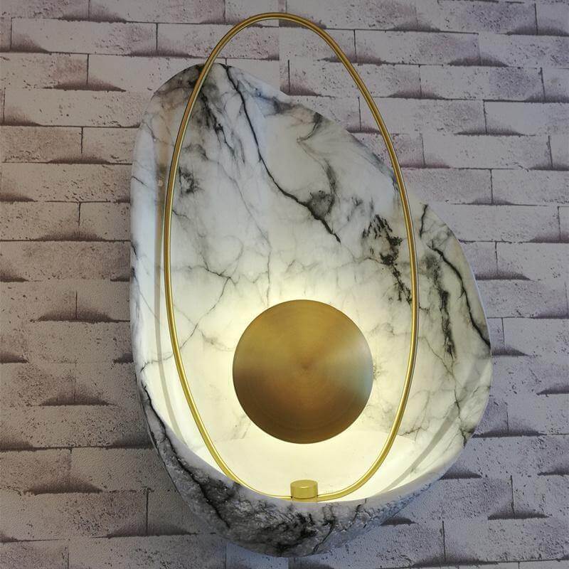 Modern Marble Shell Wall Lamp - Image 5