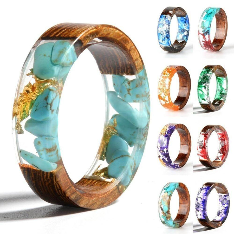 Handmade Colorful Wood Love Ring - Image 0