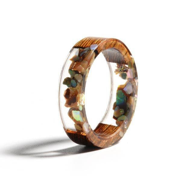 Handmade Colorful Wood Love Ring - Image 5